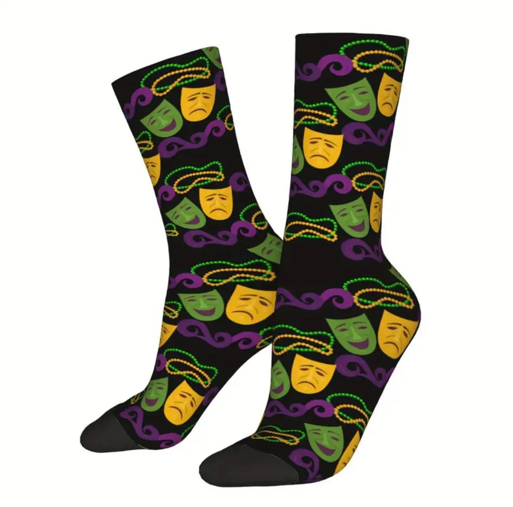 Happy and Gras Socks